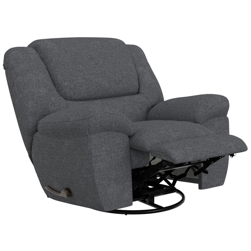 Fauteuil inclinable et pivotant Veria, Gris/beige, Manual