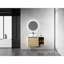 Meuble-lavabo mural 36 po avec lavabo d'art en céramique, tablettes de rangement, porte à fermeture en douceur, contreplaqué. Dalle de pierre blanche, installation facile, grande capacité de conception moderne, utilisation silencieuse, qualité