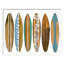 Surf Boards in a Row - Impression sur toile tendue-86914024