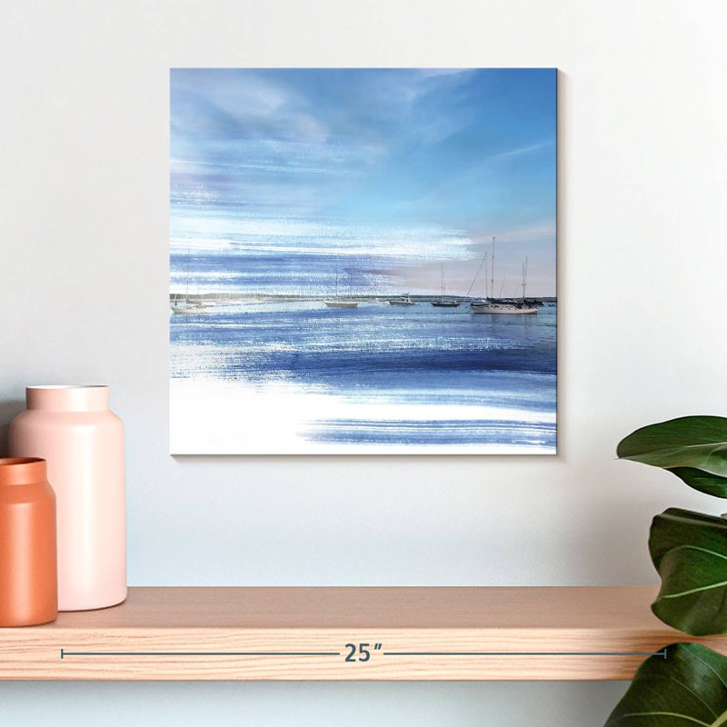Mehar bleu côtier II, H 16 po x l 16 po