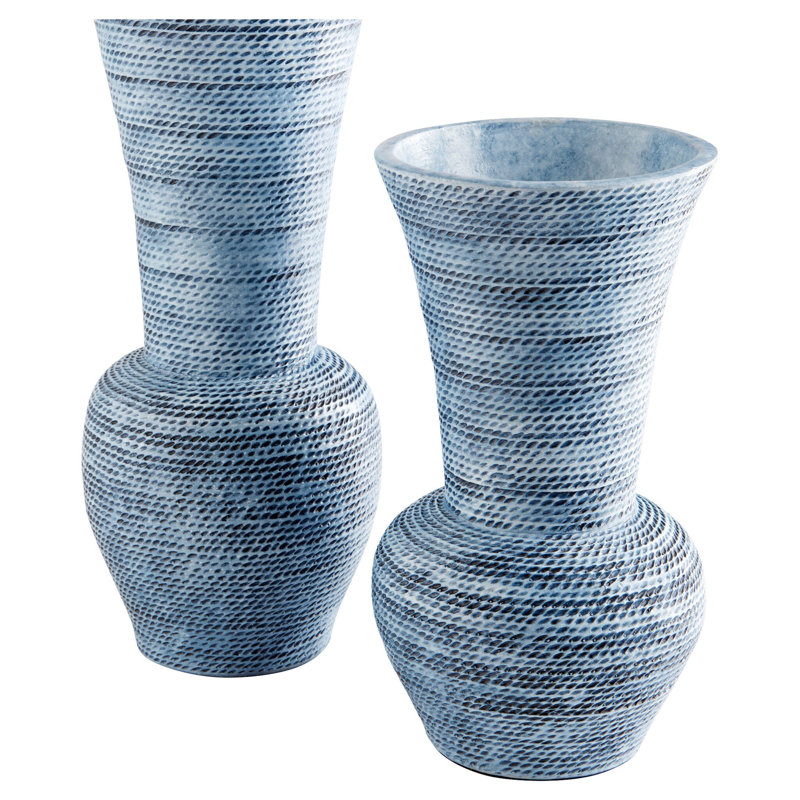 Hopewell Handmade Ceramic / Porcelain Table Vase, 11.5" H x 8" W x 8" D