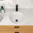 15.75"X15.75" Ceramic Round Undermount Bathroom Sink With Overflow