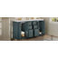Ensemble de meuble-lavabo 60 po avec lavabo en céramique, armoire de rangement en bois massif, ensemble de meuble-lavabo autoportant avec 3 tiroirs et portes à fermeture douce