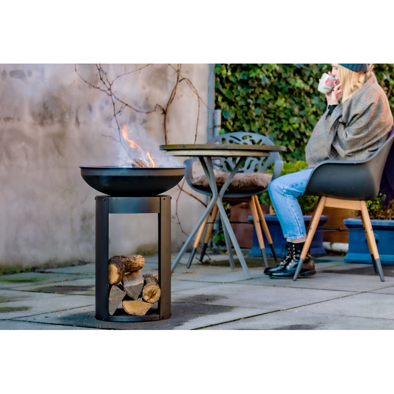 Round Steel Wood Burning Smokeless Fire Pit
