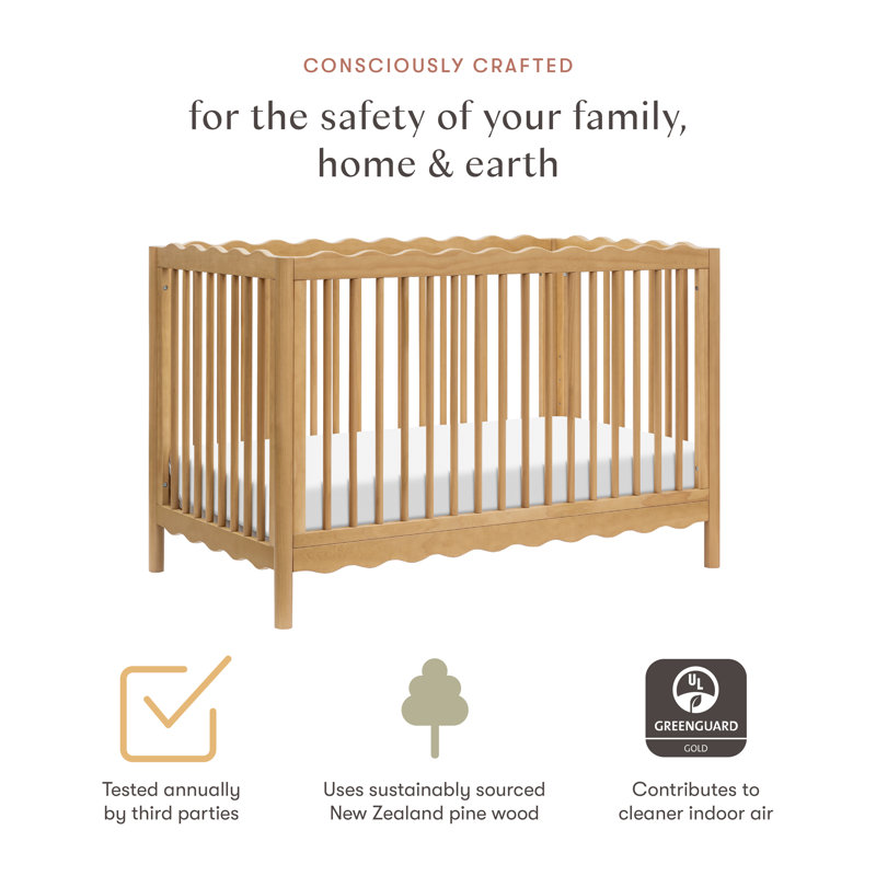 Swell 4-in-1 Convertible Crib, Honey