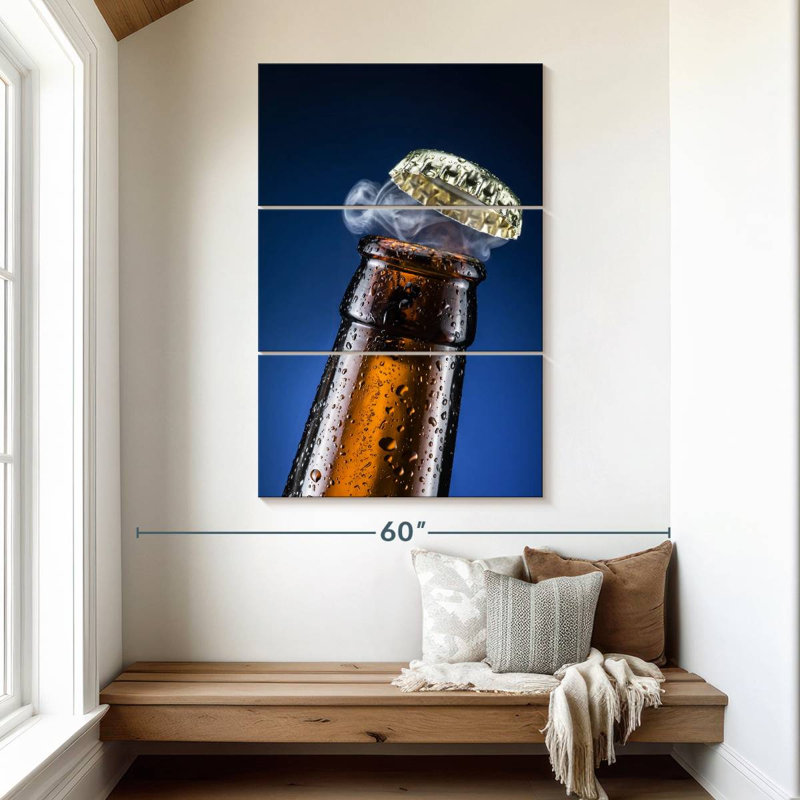 Yarlin Beer Bottle Cap, 50" H x 32" W