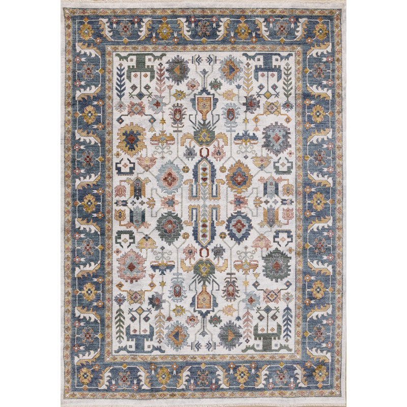 Tapis crème Charlisha, Rectangle 5 pi 3 po x 7 pi 10 po