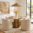 Premont Round Marble Top Dining Table