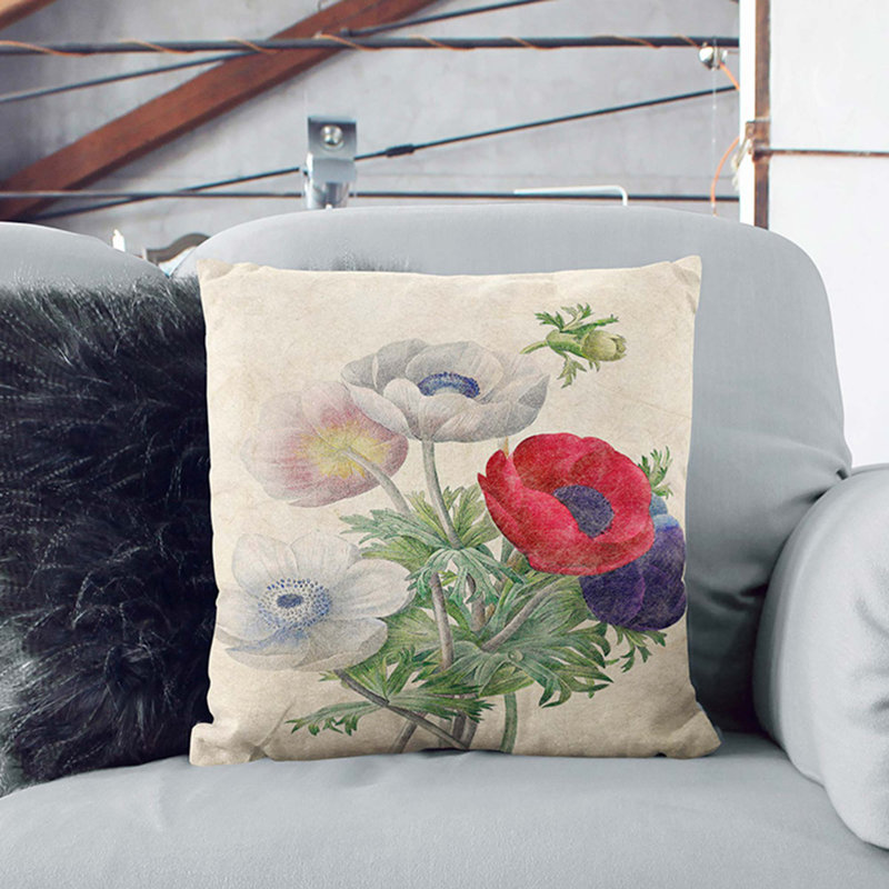 Square Throw Cushion, 55cm H x 55cm W x 20cm D, Black