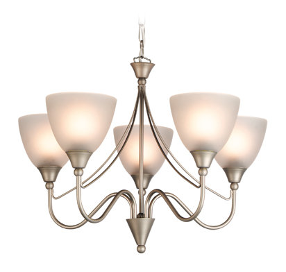 Santana 5 - Light Shaded Chandelier