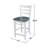 3 - Piece Counter Height Solid Wood Dining Set-1467722110-1467722651