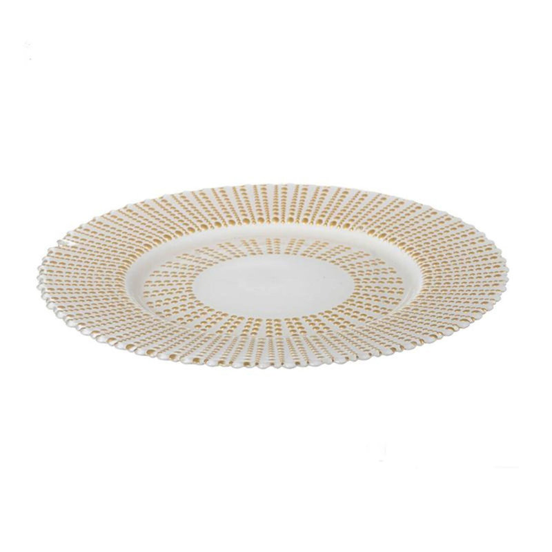 Assiette décorative en verre