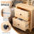 Solid Pine Nightstand Painted Finish 2 Drawers 17.7 Inch W-973493393