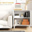 Burce Kitchen Storage Cabinet with 2 Rattan Doors, Buffet Sideboard Cabinet with Shelf