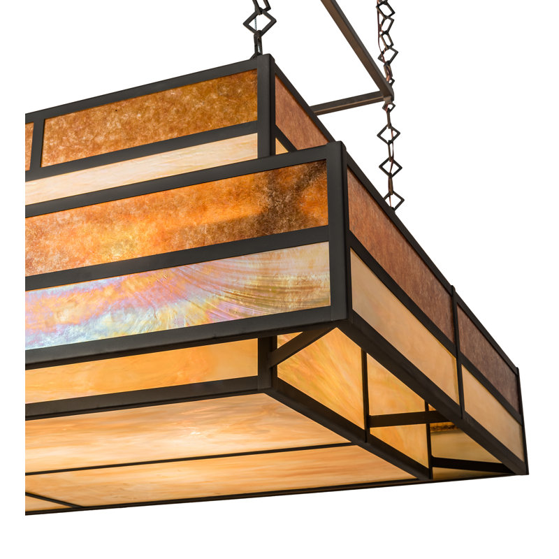 Lustre carré / rectangulaire à 12 lumières