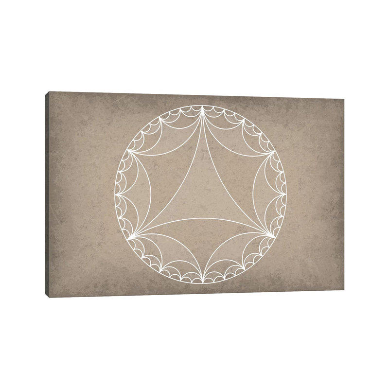 Hyperbolic Geometry - Wrapped Canvas Painting, 20.32 cm H x 30.48 cm W