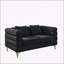 Canapé modulaire surdimensionné de 60 pouces à 2 places, canapé modulaire en tissu confort avec sièges profonds et 2 coussins lombaires, Design moderne