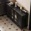 Buffet 59,06 po en bois rétro noir