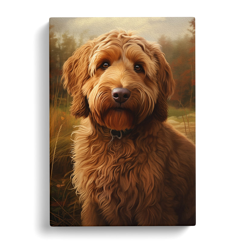 Labradoodle Realism - Art Prints - Wrapped Canvas, 60cm H x 40cm W x 3cm D