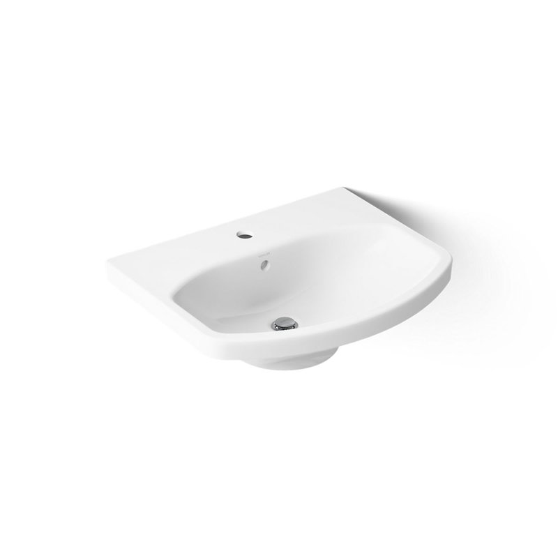 Cimarron Vitreous China 23" Pedestal Bathroom Sink with Overflow, White, Single Hole