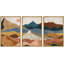 Abstract Mountain " Abstract Mountain Range Rustic Illustration Modern Art Decor Zen " 3 - Pieces-98697254-98697251