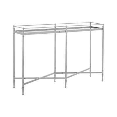120cm Glass Top Console Table