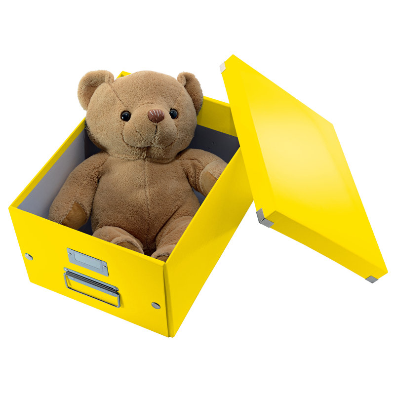 Leitz Decorative Bin, 28.1cm H x 20cm W x 37cm D, Yellow