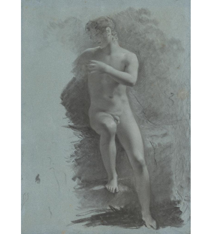 "Adonis" par Pierre-Paul Prud'Hon - Toile tendue avec châssis, H 48 po x l 33 po
