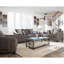 Causeuse gris anthracite avec coussins Tatum