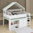 Full Size Loft Bed With Canopy Roof-1379244160