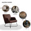 Averie Genuine Leather Designer Armchair-549114090