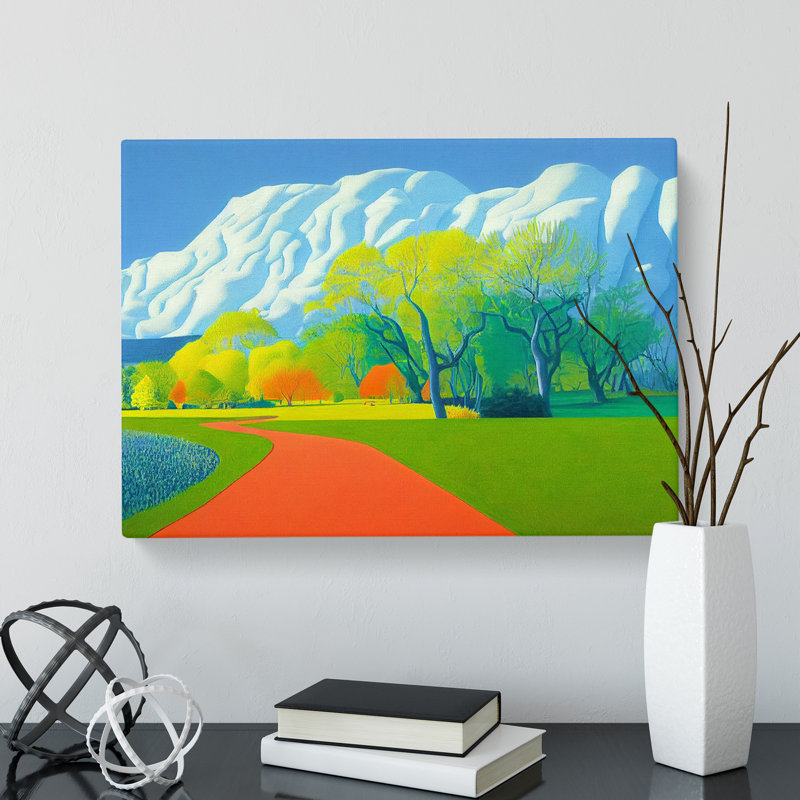 Spring Landscape Forest - Wrapped Canvas, 50cm H x 76cm W x 3cm D