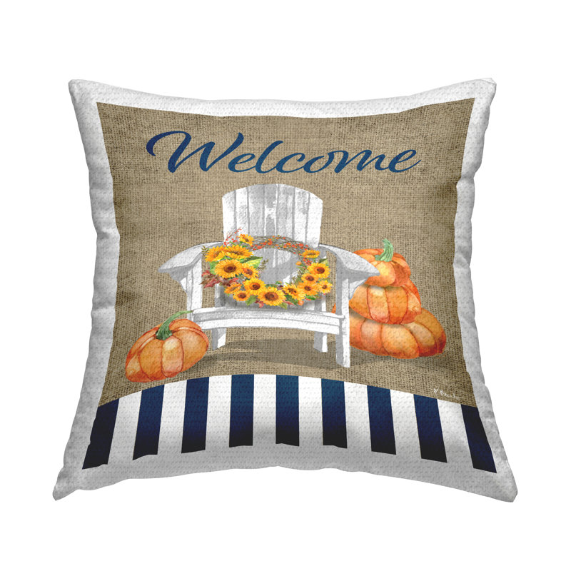 Coussin décoratif rayé intérieur / extérieur