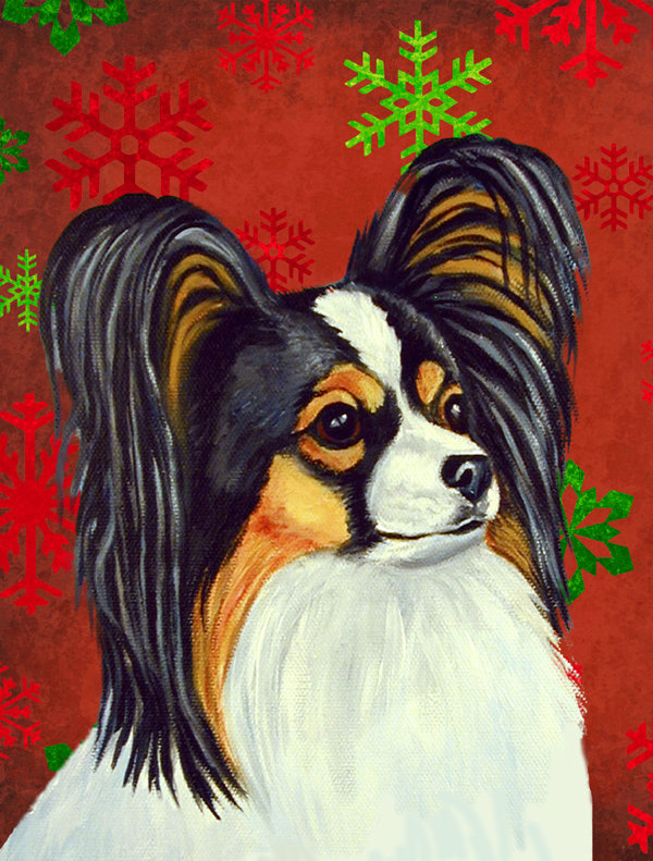 Drapeau rouge et vert Vart, Papillon (brun et blanc)