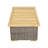 Akaysha Rectangular Metal Outdoor Coffee Table , 47.24'' in. W 25.59'' in. D
