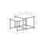 Table gigogne, ensemble de 2, côté, bout, métal, accent, salon, chambre à coucher, transitionnel