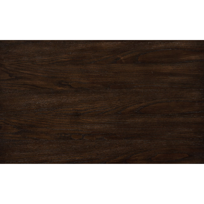 Table de chevet moderne avec 2 tiroirs - Finition brun foncé de style contemporain