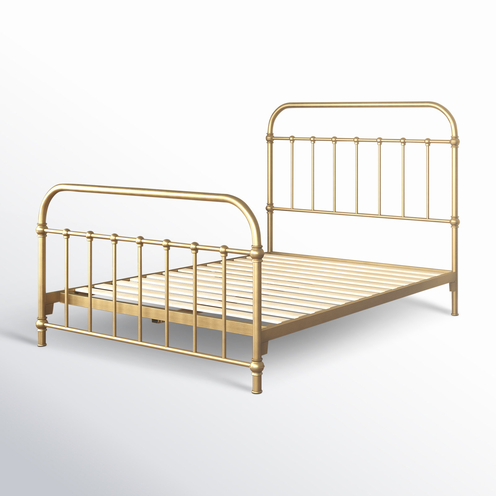 Niles Metal Spindle Bed, Queen, Antique Bronze