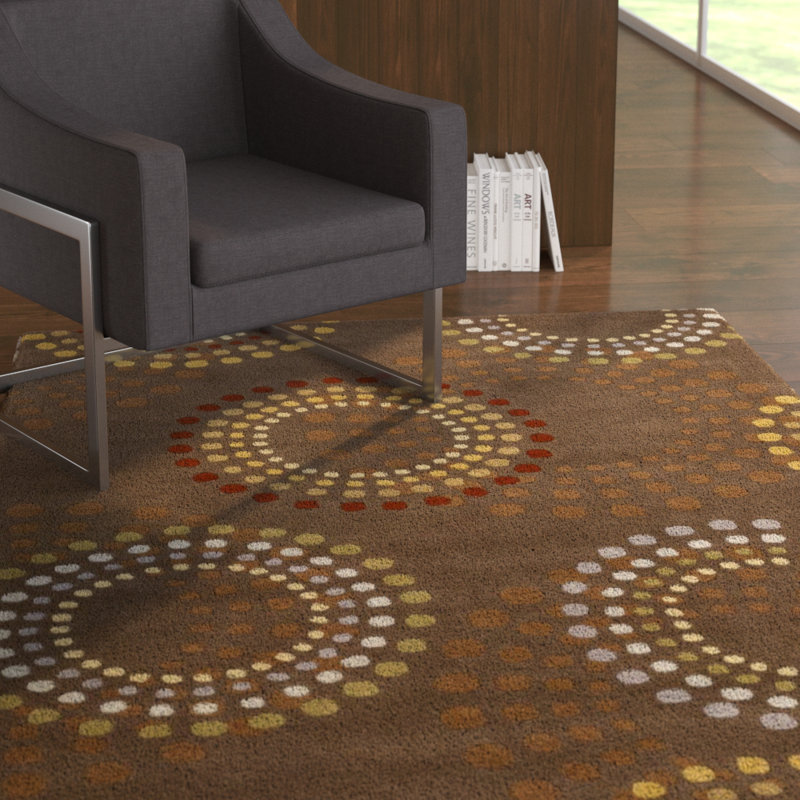 Tapis en laine touffeté à la main Mcquaid, Carré 9 pi 9 po