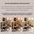 28.15" Light Luxury Curved Metal Frame Multi-tier Storage Trolley
