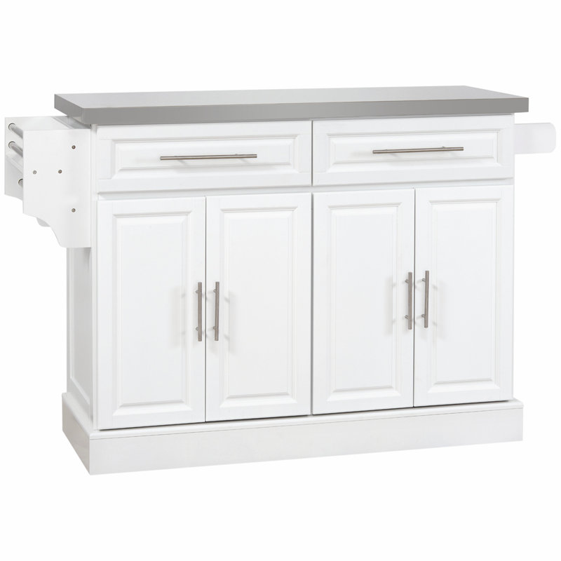 Îlot de cuisine portable polyvalent avec rangement pratique et pratique