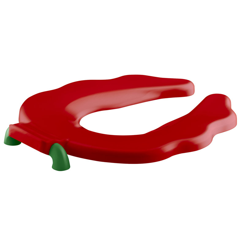 Siège de toilette allongé primaire, Rouge