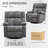 360° Swivel Rocker Manual Bryd, Rocking Chair With Cup Holder, Headrest Movement Bryd Chair For Adults, Glider Bryd,For Living Room,Nursery ,Bedroom-1815885396