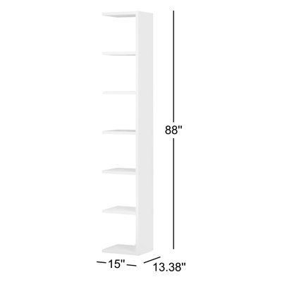 Araeya 88" H x 15" W Bookcase Extender