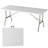 71" Plastic Rectangular Portable 6-Foot Folding Table - Indoor and Outdoor Table
