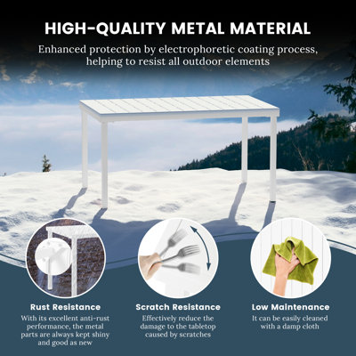 6-Person Outdoor Rectangular Dining Set