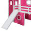 Lit mezzanine simple avec tente coulissante et tour