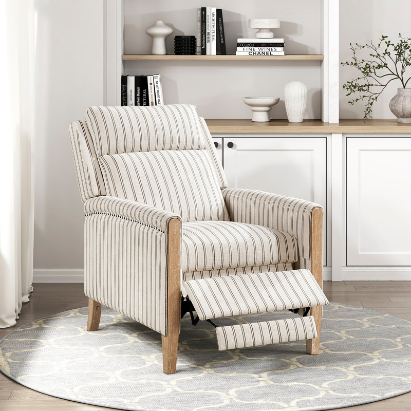 Fauteuil inclinable en bois massif 1 pièce