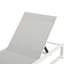 Chaise longue d'extérieur réglable à 5 positions Premium avec structure en aluminium