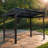 Metal Permanent Grill Canopy 6.5x12FT - Hardtop Gazebo w/ Sloping Galvanized Roof & Shelves for Lawn-111516401
